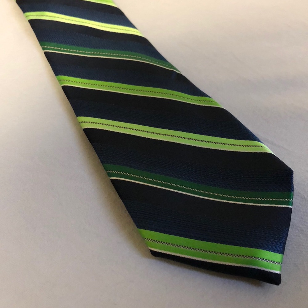 Blue and Green Striped Tie BUNDLE DISCOUNT